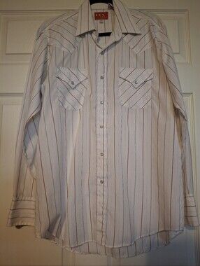 ELY PLAINS Men's Western Pearl Snap Long Sleeve Shirt